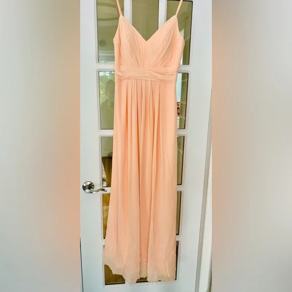 Kenneth Winston Creamy Peach Evening Gown - Picture 3 of 4